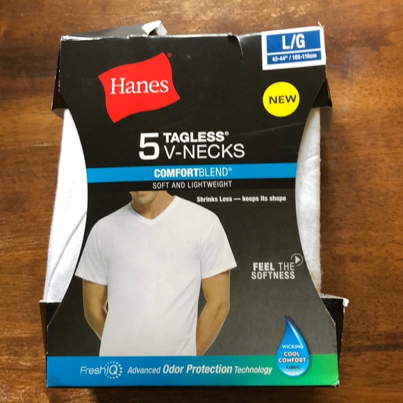 Hanes Other - 5 Tagless Hanes V Neck Tees